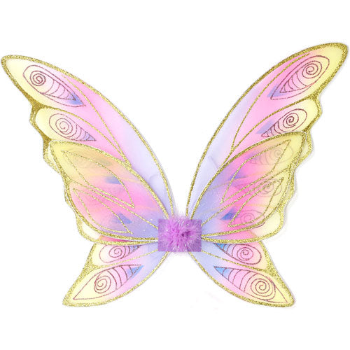 Glitter Rainbow Wings One Size