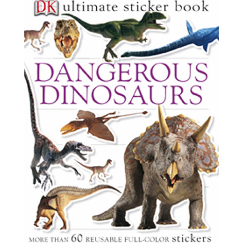 Sticker Book Dangerous Dinosaurs