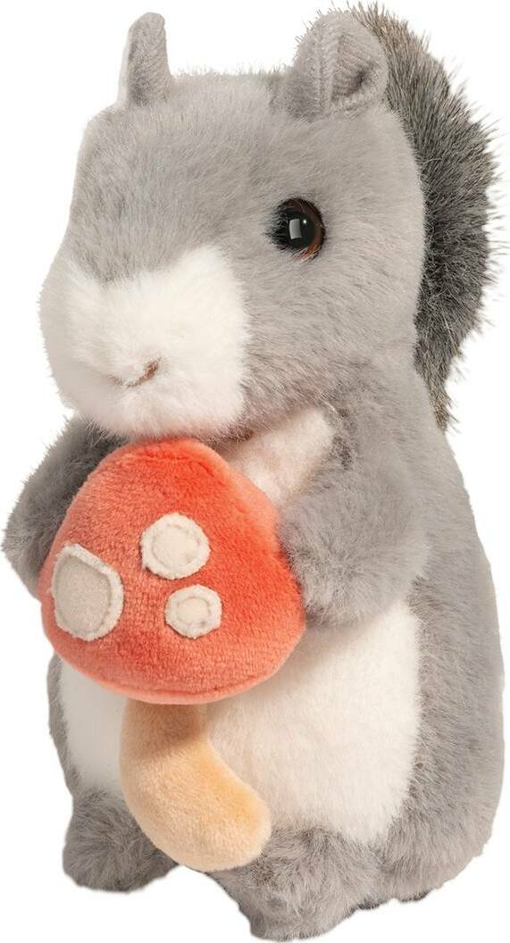 Douglas Squirrel with Mushroom