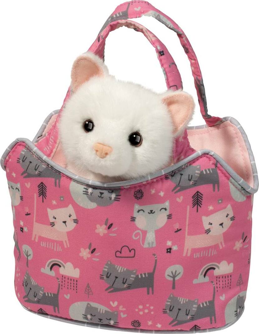 Douglas Sassy Sak with White Cat Purr-Fect Pals