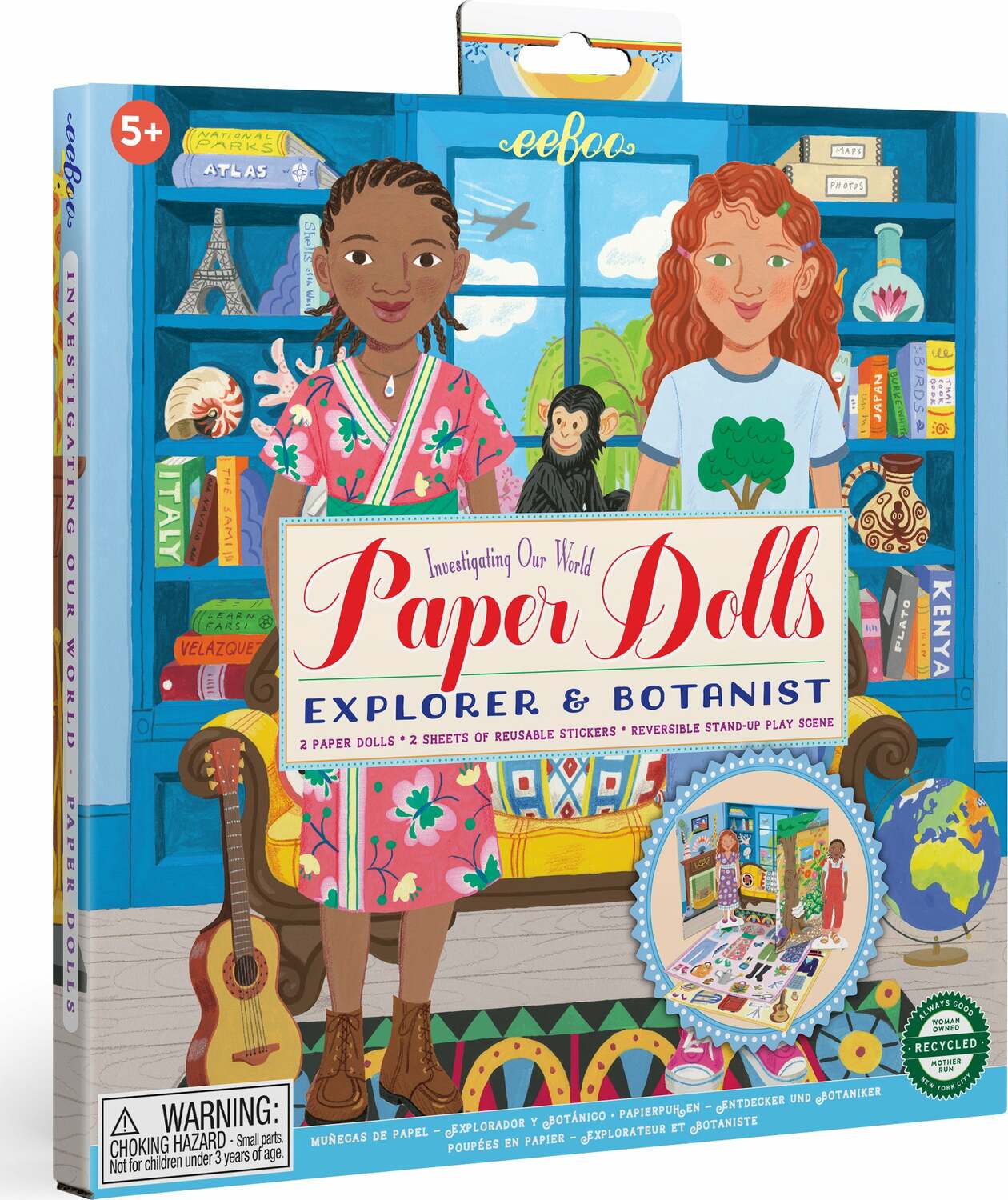 Explorer & Botanist (paper dolls + dino sets )