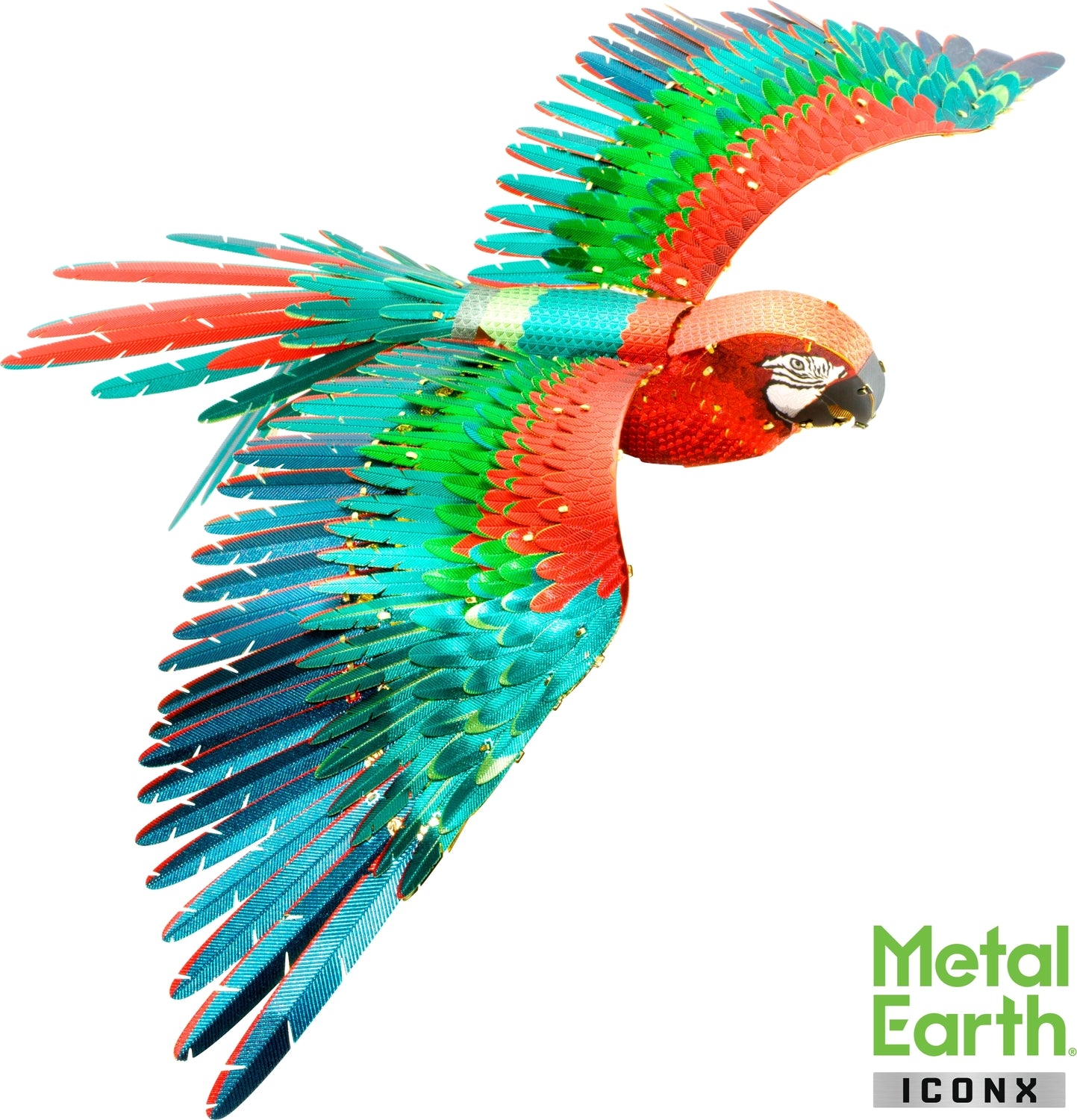 METAL EARTH Parrot IN COLOR