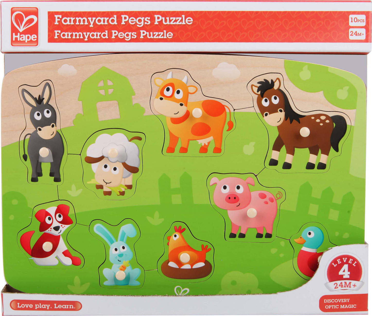 HAPE Farmyard Peg Puzzle