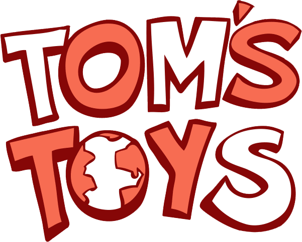 TOM'S TOYS logo text