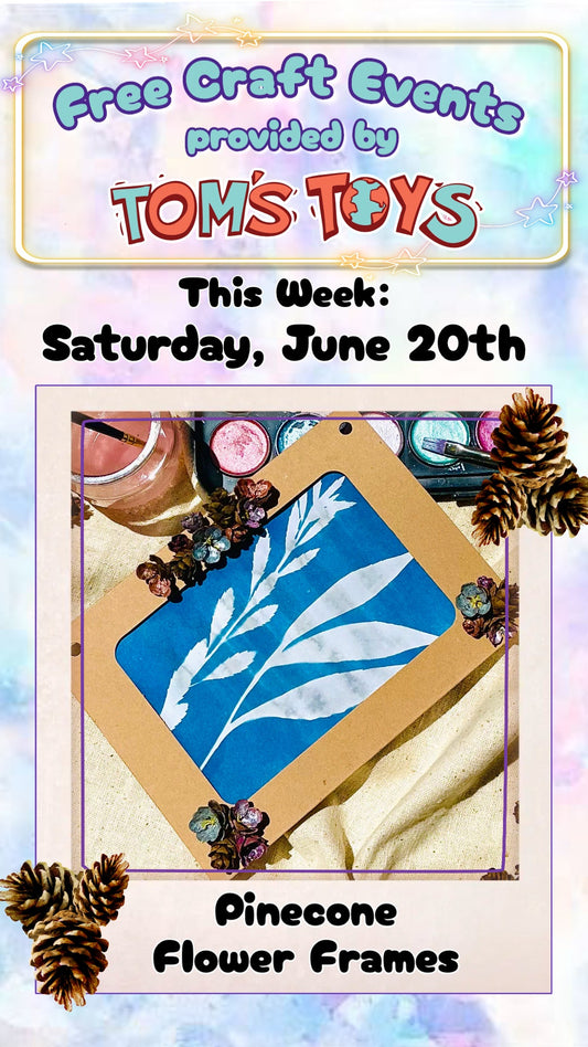 Pinecone Flower Frame Farmers' Market Craft