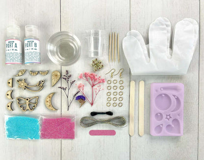 Wood and Resin Charm Jewelry