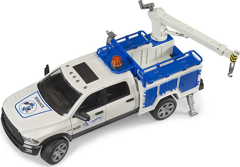 Bruder RAM 2500 Service Truck with Rotating Beacon Light