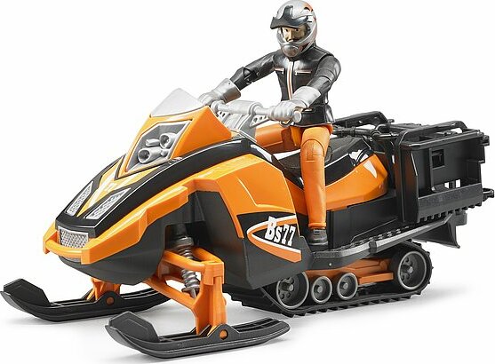 BRUDER Snowmobile with driver and accessories