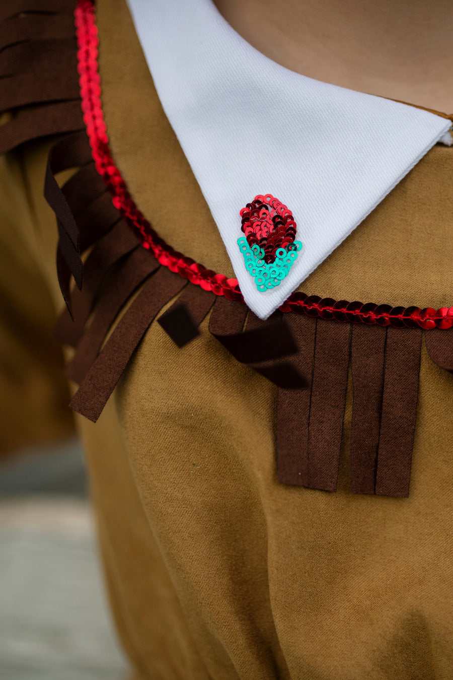 Sharpshooter Dress, Brown (Size 5-6)