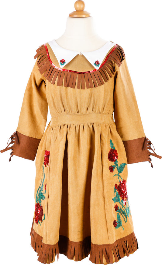 Sharpshooter Dress, Brown (Size 5-6)
