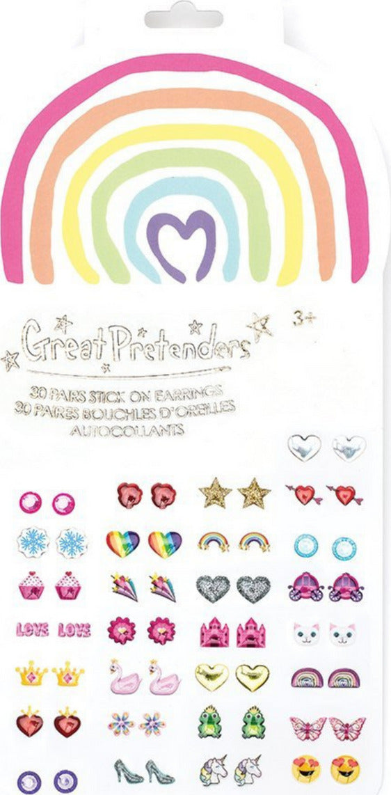 Sticker Earrings Rainbow Love