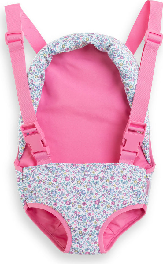 14" Bright Pink Floral Baby Doll Sling