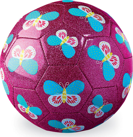 Size 3 Glitter Soccer Ball - Butterfly