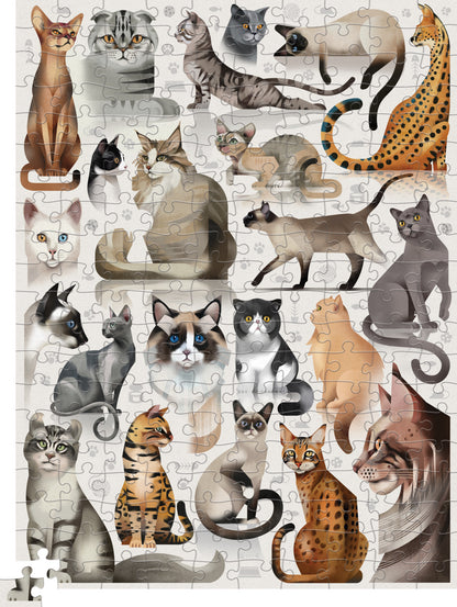 200-Piece Puzzle - Cat Breeds