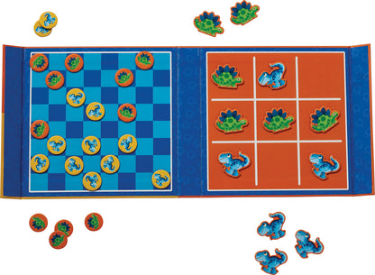 Magnetic Games/Tic Tac Toe & Checkers - Dino