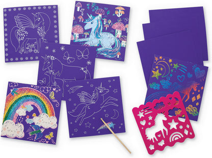 Sparkle Scratch Art Unicorn