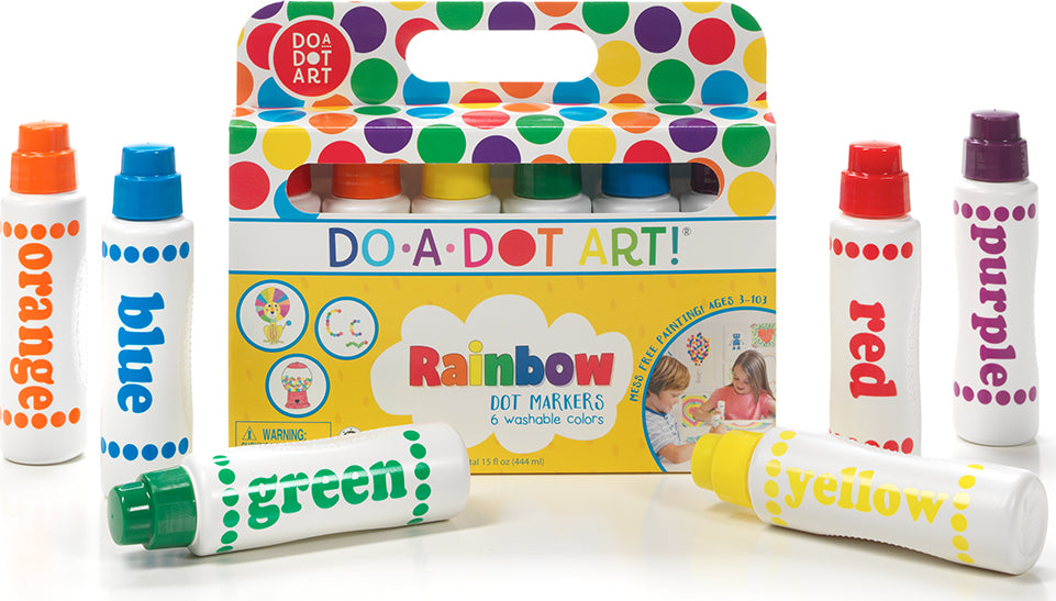 Dot-Art Markers 6-pk Rainbow