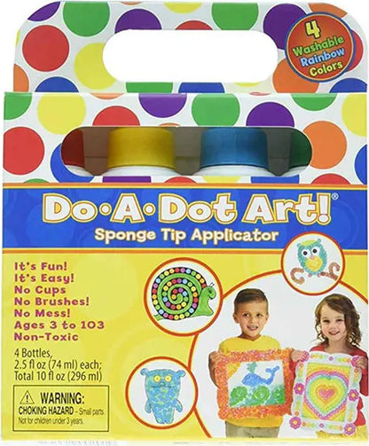 Dot-Art Markers 4-Pk Rainbow