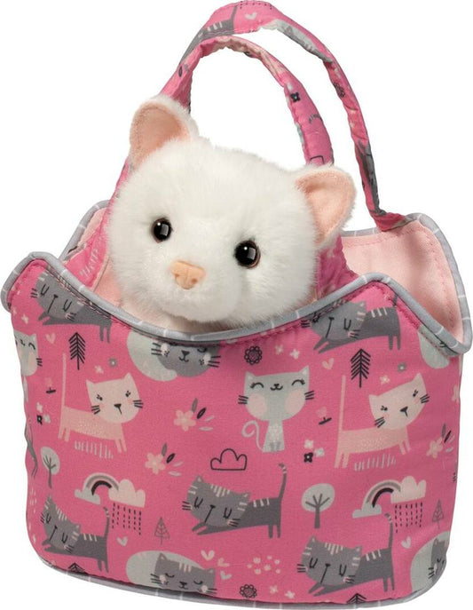 Douglas Sassy Sak with White Cat Purr-Fect Pals