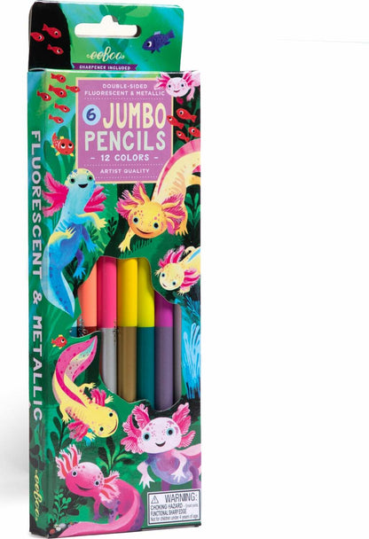 Double-Sided Pencils Axolotl Jumbo