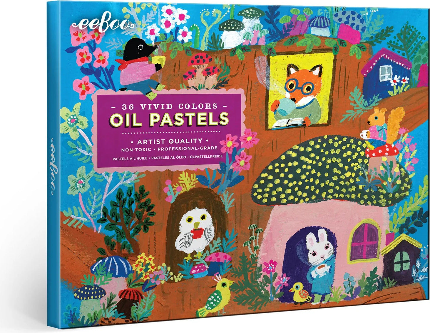 Yumi's Mushroom House 36 Oil Pastels