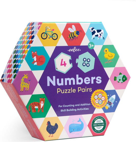Numbers (hexagon puzzle pairs)