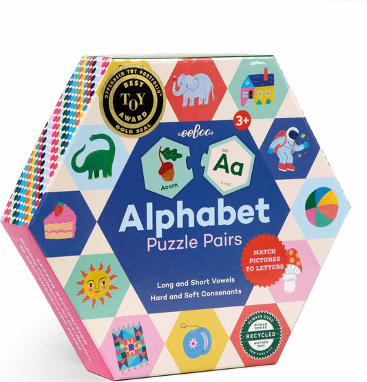 Alphabet Hexagon (hexagon puzzle pairs)