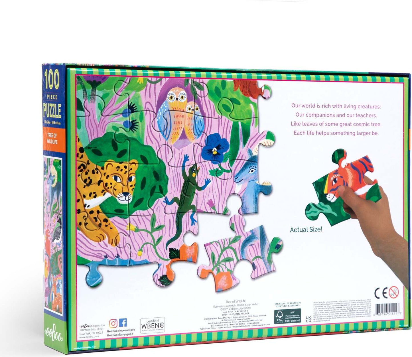 Tree of Wildlife (100 piece puzzles)