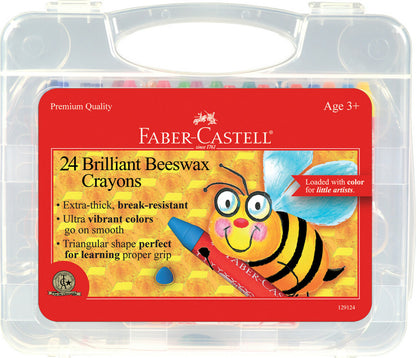 Brilliant Beeswax Crayons in Storage Case 24ct