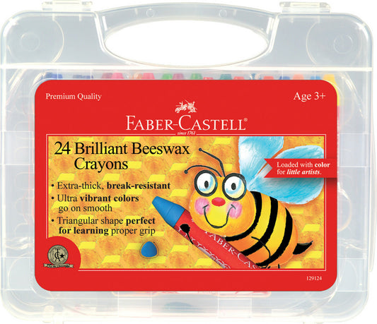 Brilliant Beeswax Crayons in Storage Case 24ct