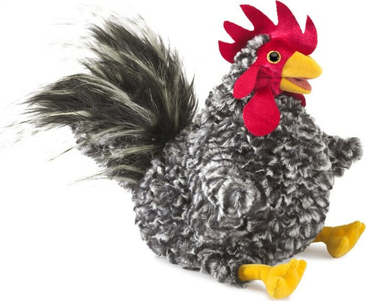 Folkmanis Barred Rock Rooster Hand Puppet