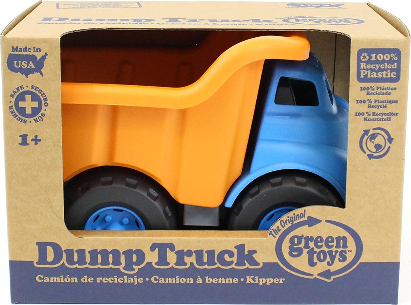 Green Toys Dump Truck Blue and Orange