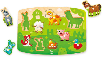 HAPE Farmyard Peg Puzzle