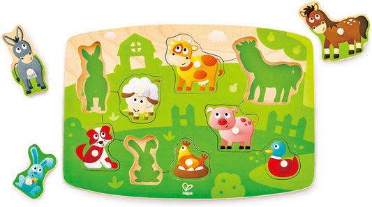 HAPE Farmyard Peg Puzzle