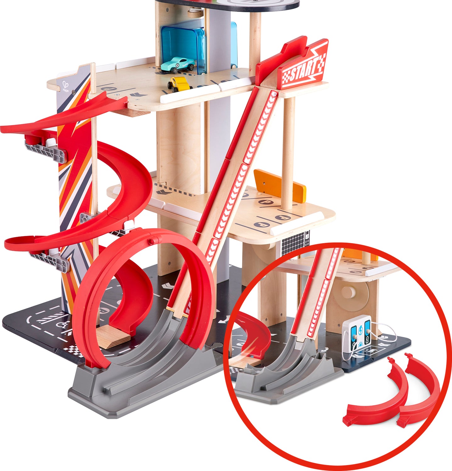 Hape Gearhead Stunt Garage