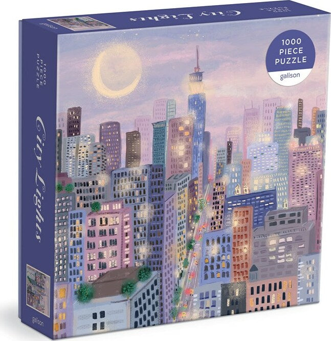 City Lights 1000 Pc Puzzle In a Square box