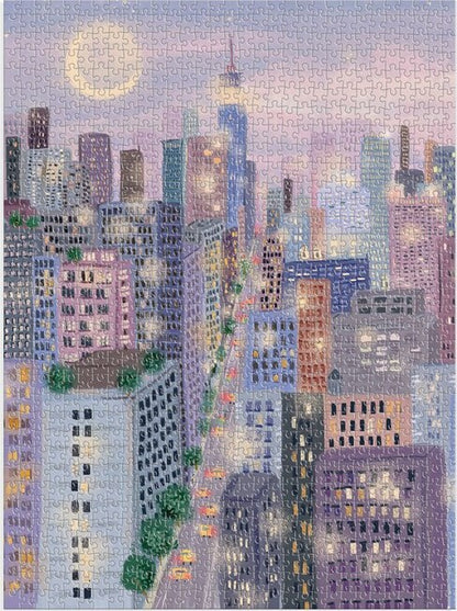 City Lights 1000 Pc Puzzle In a Square box