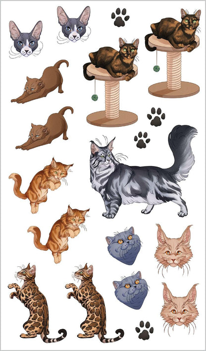 Cute, Cuddly Tattoo Cats & Kittens Temporary Tattoos
