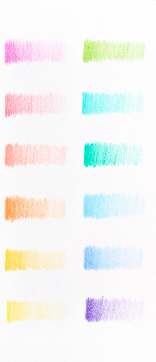 Colored Pencils Pastel Hues