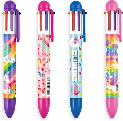 6 in 1 Click Pens - Unique Unicorns