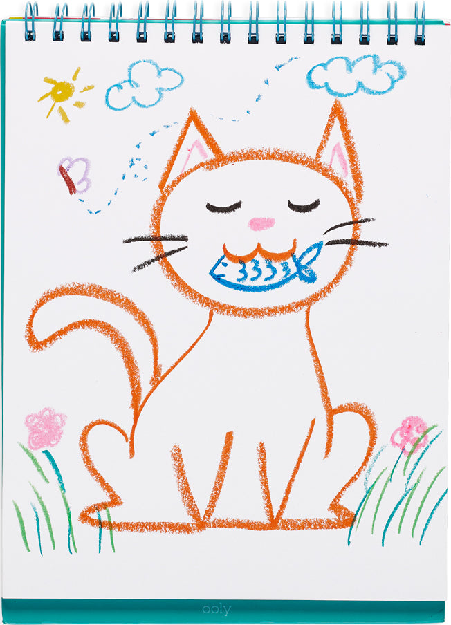 Watercolor Gel Crayons Cat Parade