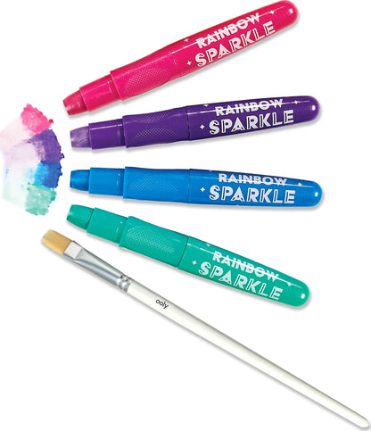 Rainbow Sparkle Metallic Watercolor Gel Crayons - Set of 12