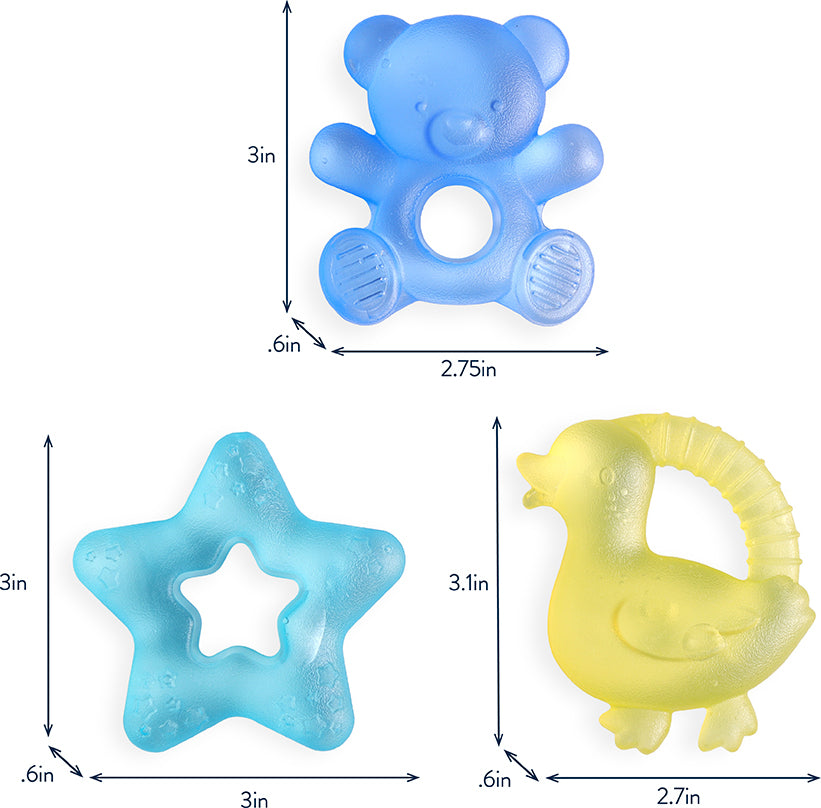 Cutie Coolers™ - Water-filled Teether (Bear (3-Pack) )