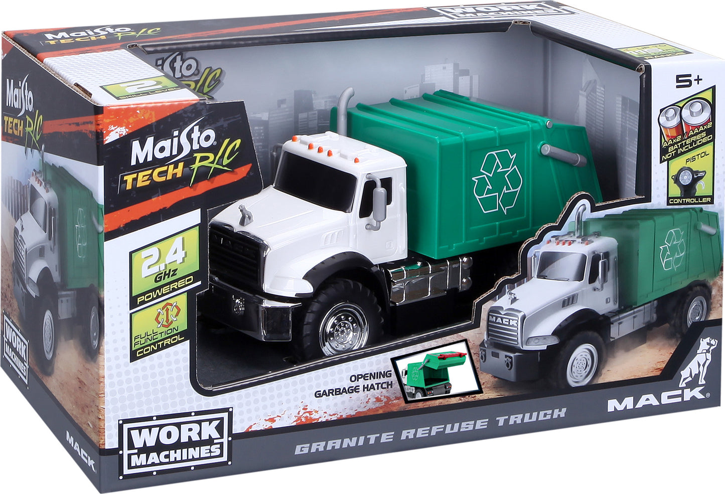 R/C Work Machines MACK Refuse Truck