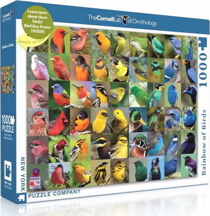 NY Puzzle Rainbow of Birds 1000pc