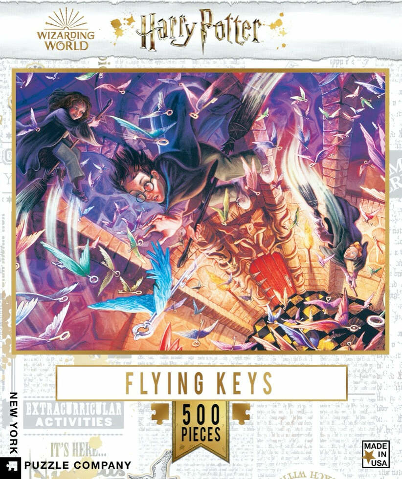 NY Puzzle Harry Potter Flying Keys 500pc