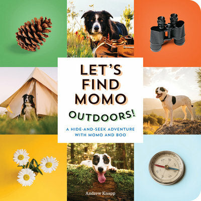 Let's Find Momo Outdoors!: A Hide-and-Seek Adventure with Momo and Boo Board Book