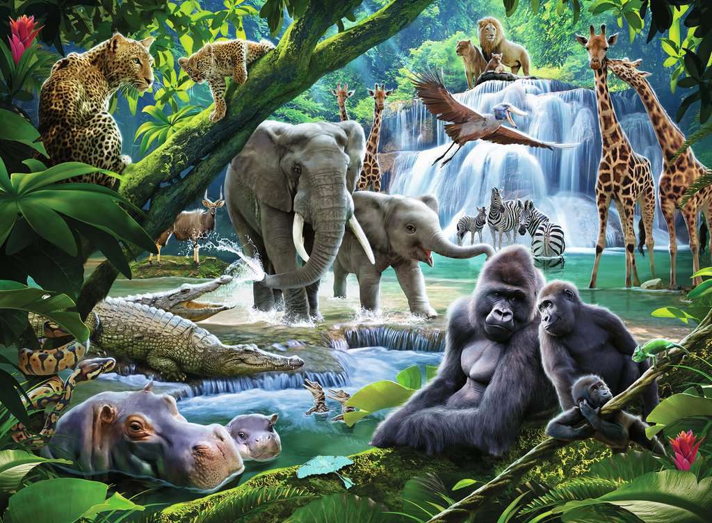 RAVENSBURGER Jungle Animals 100PC