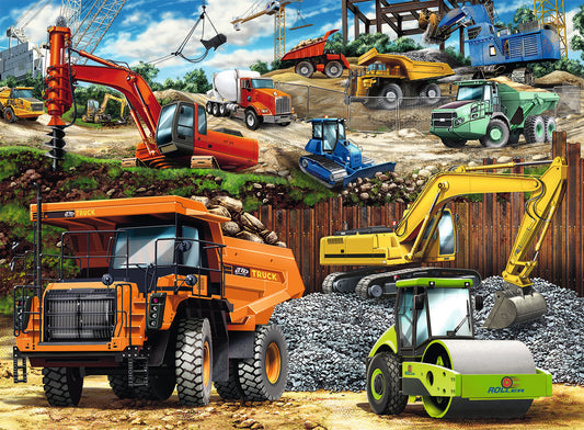 RAVENSBURGER 100PC Construction Vehicles Puzzle