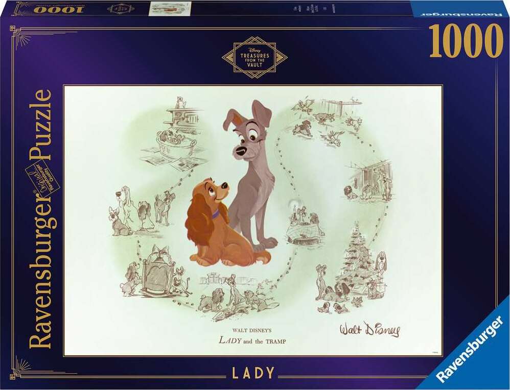 RAVENSBURGER Disney Vault: Lady 1000PC Puzzle